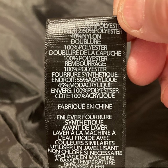 SAM EDELMAN Sz XL Hooded Shiny Reflective Back Zipper Pockets Puffer Coat Jacket - Picture 10 of 11